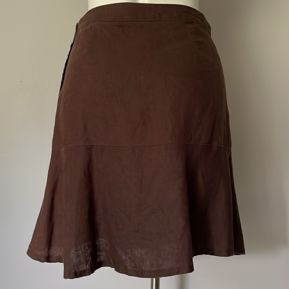 H&M Brown Linen Skirt - Picture 4 of 8